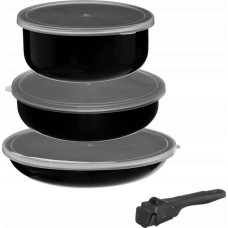 5Five Zestaw garnk&oacute;w z odpinaną rączką i silikonowymi pokrywkami, 6 element&oacute;w