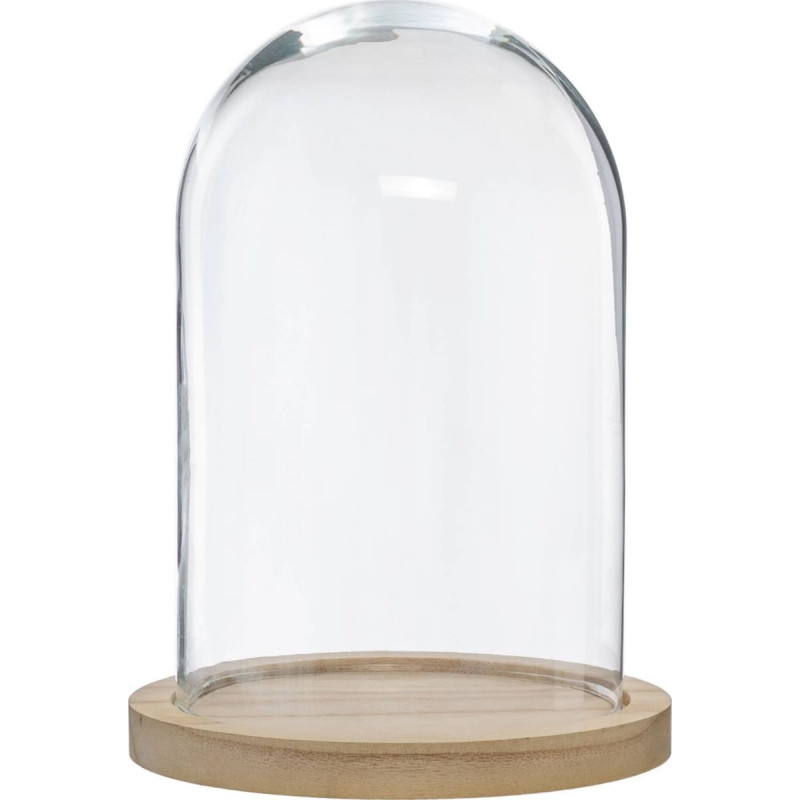 Atmosphera Szklana kopuła, &Oslash; 19 cm, na drewnianej podstawie