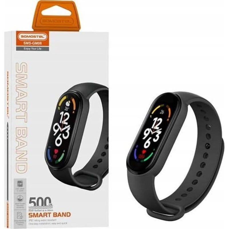 Vega Smartband Vega BRANSOLETKA SMARTBAND SOMOSTEL OPASKA CZARNA SMS-GM08>