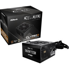 Asrock Challenger CL-750B 750W, PC power supply black, 1x 12-pin High Power GPU, 2x PCIe, 750 Watt