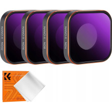 K&F Concept Zestaw Filtr&oacute;w Szarych Nd 4w1 Nd4 Nd8 Nd16 Nd32 Do Gopro Hero 13 12 11 10 9 / Sku.2320