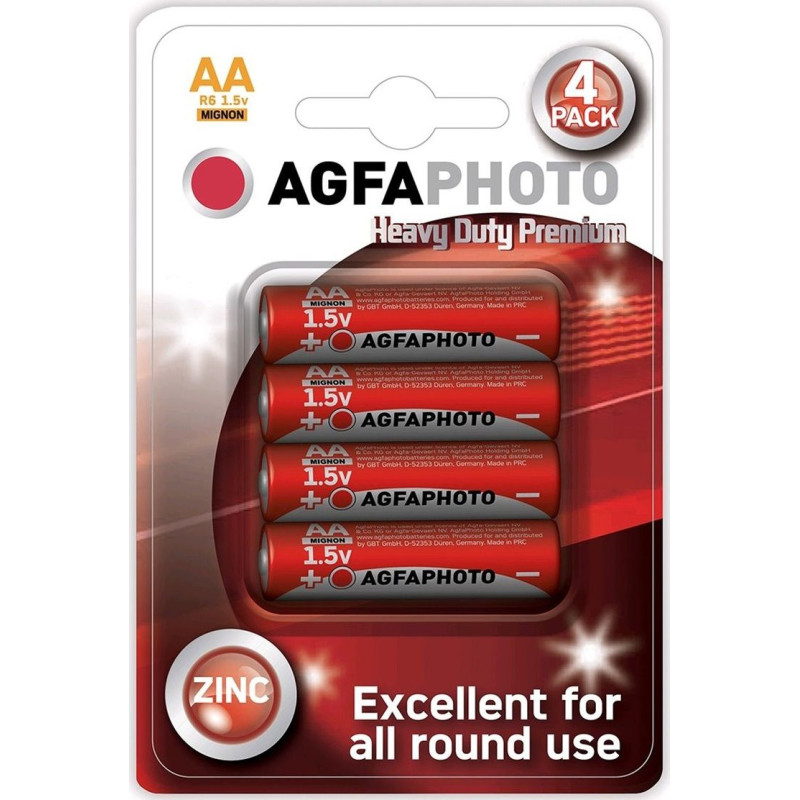 Agfaphoto Agfa Heavy Duty Battery AA / R6 4 pcs.