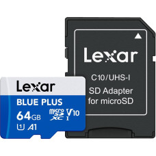 Lexar MEMORY MICRO SDXC 64GB UHS-I/W/A LMSBLPL064G-BNANG LEXAR