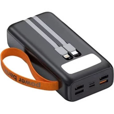 Denmen Powerbank Denmen DP31 30000mAh 4xUSB Typ-C PD Latarka Czarny