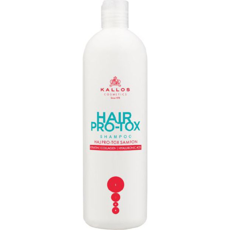 Kallos KJMN HAIR PRO-TOX Hair shampoo with Keratin, Collagen and Hialuronic Acid 500 ml