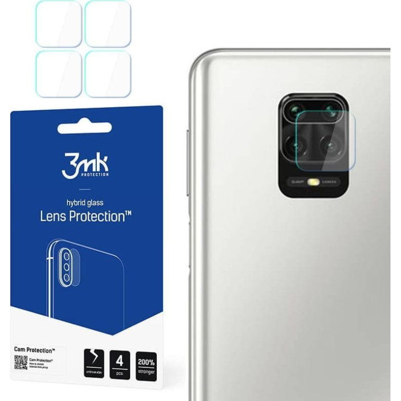 3MK Hybrid glass for camera XIAOMI REDMI NOTE 9 PRO lens 3MK Flexible Glass Lens