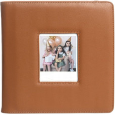 Loveinstant Album Na Zdjęcia Do Zdjęć 288 Szt Fuji Instax Wide 400 / 300 / Polaroid 600 / Now / Brązowy