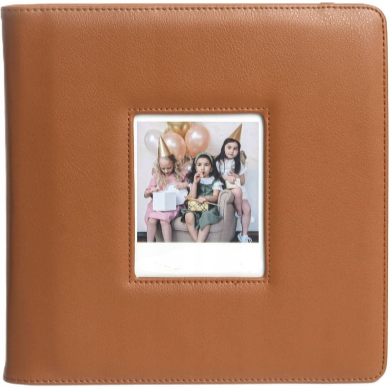 Loveinstant Album Na Zdjęcia Do Zdjęć 288 Szt Fuji Instax Wide 400 / 300 / Polaroid 600 / Now / Brązowy
