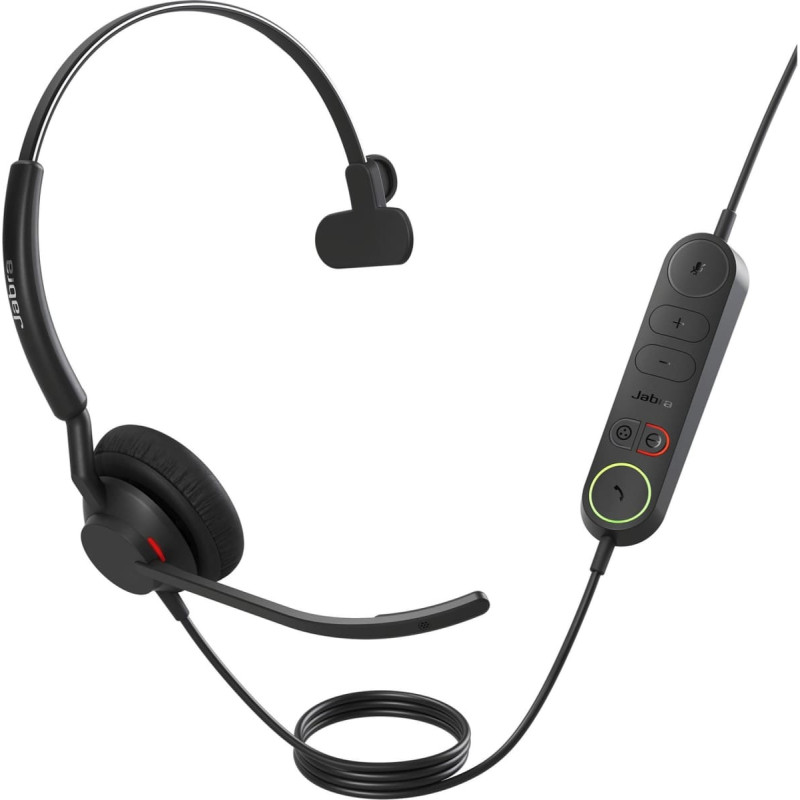 Jabra Engage 40, Headset (black, mono, UC, USB-C, inline link)