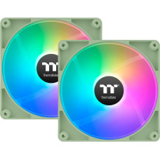 Thermaltake CT140 Reverse ARGB Sync PC Cooling Fan Matcha Green (Light Green, Pack of 2, Reverse, 140 mm)