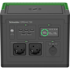 Apc By Schneider Electric APC OffGrid Portable Power Station 730, 738Wh Lithium-ion, LCD, 2 CEE 7/3 Schuko outlets, Sinewave, 3 USB-A, 2 USB-C, Wireless Charger | Schneider Electric