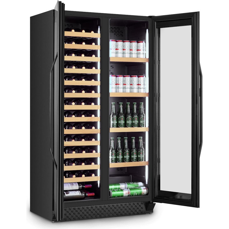 Caso 00674 Wine Cooler WineChef Duo, Up to 122 bottles, Compressor Technology, Black | Caso
