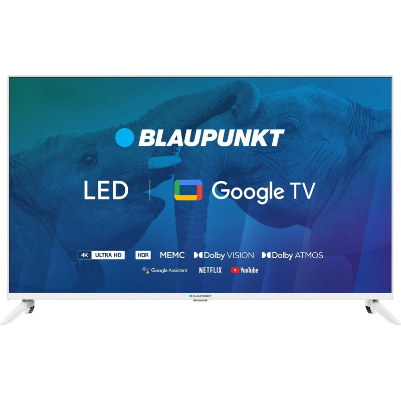 Blaupunkt Telewizor Blaupunkt TV 43" Blaupunkt 43UBG6010S 4K Ultra HD LED, GoogleTV, Dolby Atmos, WiFi 2,4-5GHz, BT, biały