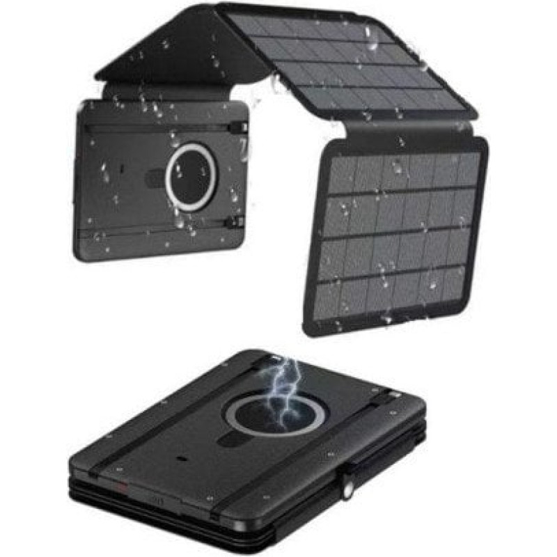 Powerneed POWERBANK SOLARNY Z ODŁĄCZANYM PANELEM SŁONECZNYM PV, POJEMNOŚĆ 10000MAH ES10000-4