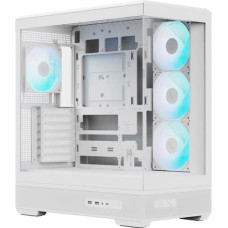 Aerocool P500B Digi-WT-v1, Tower Case White, Tempered Glass x 2