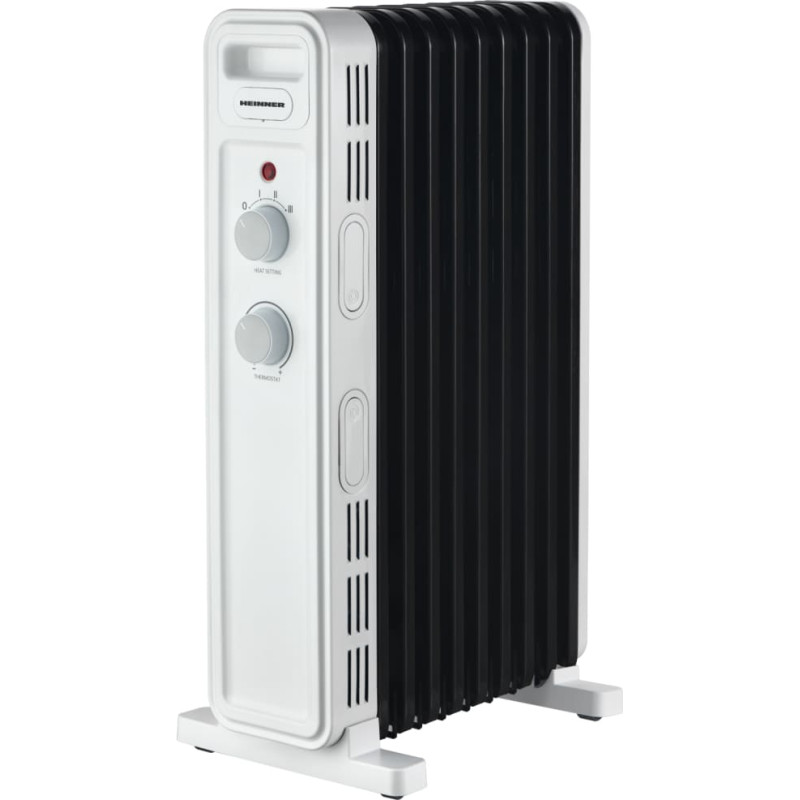 Oil filled radiator 800/1200/2000W HOH-M09WH-BK HEINNER