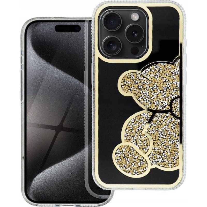 OEM Futerał TEDDY BEAR do IPHONE 12 MINI złoty
