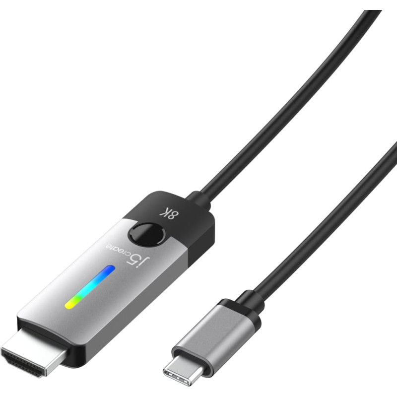 J5Create USB adapter j5create j5create JCC157 1.79 m USB Type-C HDMI Black, Grey