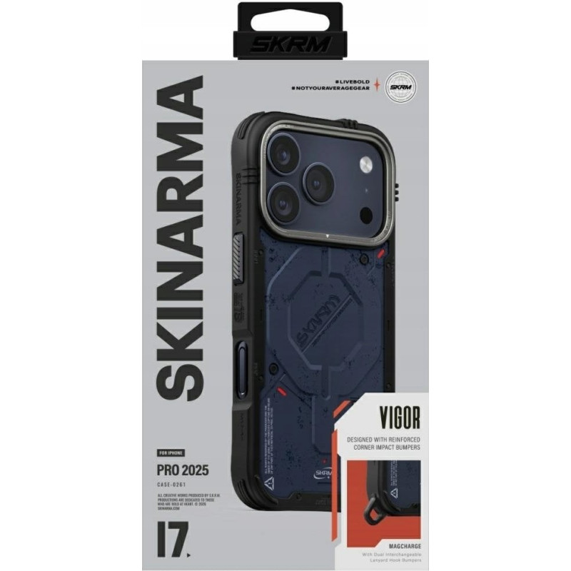 Skinarma Etui Vigor MagSafe do iPhone 17 Pro niebieski