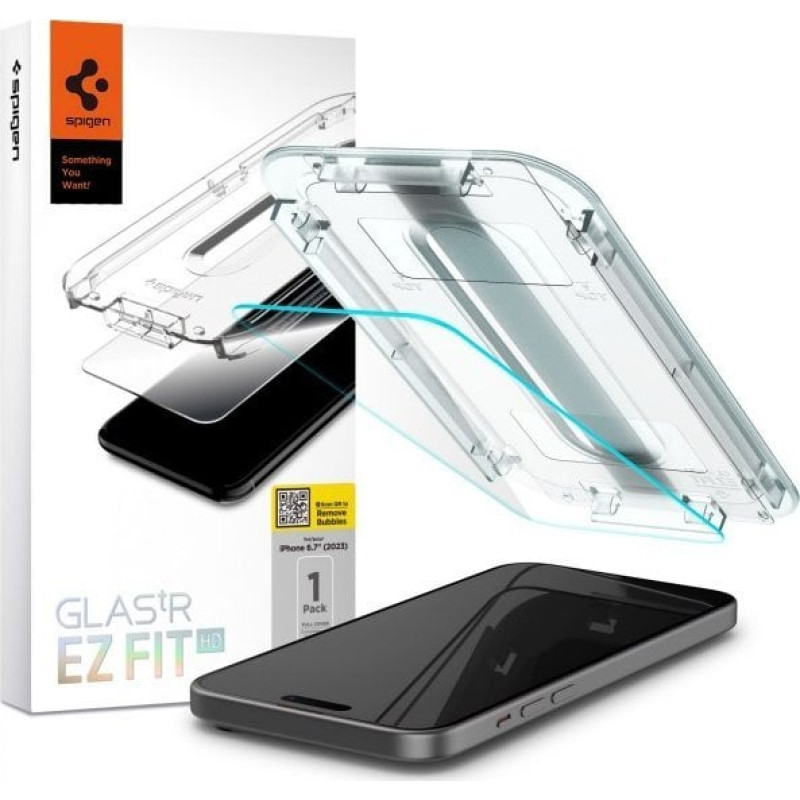 Spigen Spigen Glass tR EZ Fit HD 1 Pack, transparency - iPhone 15 Plus
