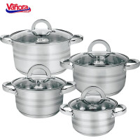 Cooking set stainless steel with non-stick coating 8 pcs VN-HJ-8PCS, VANORA