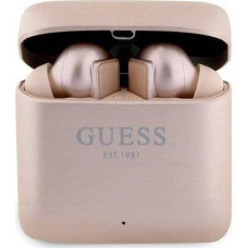 Guess Słuchawki Guess Printed Logo r&oacute;żowe