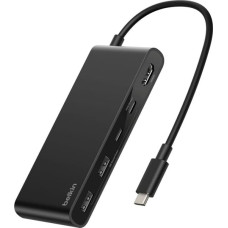 Belkin CONNECT USB-C 7-in-1 mit Dual USB-C Ports,schw.AVC023hqBK