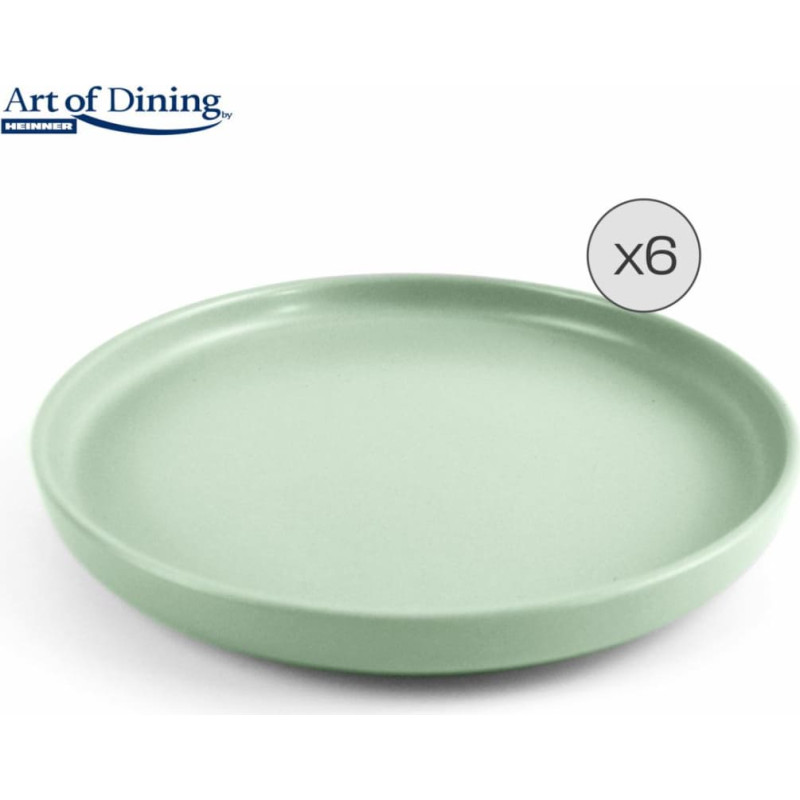 Ceramic dinner plate set 6pcs 27cm YVONNE HR-WDF-Y276 HEINNER