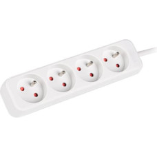 Lanberg Cable Power Strip 4X French Outlets Quality-Grade Copper, 1.5 m | PS0-04E-0150-W