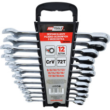 Awtools AW RATCHET COMBINATION WRENCH SET 12pcs /8-19mm/