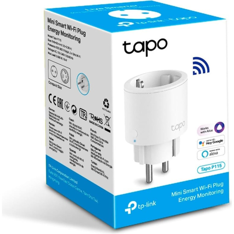 Tp-Link Tapo P115, switch socket (white)