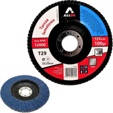 Allbe ŚCIERNICA LISTKOWA 125  P100  INOX METAL CYRKONOWA