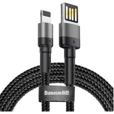 Baseus Lightning USB cable (reversible) Baseus Cafule 2.4A 1m (gray-black)