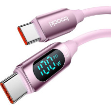 Toocki Cable USB-C to USB-C Toocki TXCTT1- XX04-B2, 2m, FC 100W (pink)