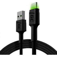 Green Cell Cable GCRay USB - USB-C 120cm, LED backlight