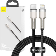 Baseus USB-C cable for Lightning Baseus Cafule, PD, 20W, 1m (black)