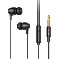 Vipfan Wired in-ear headphones VFAN M16, 3.5mm jack, 1m (black)