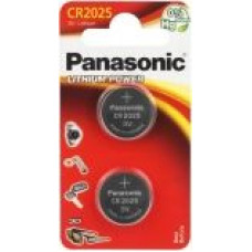 Panasonic Lithium Power CR2025 165mAh battery 2 pcs.