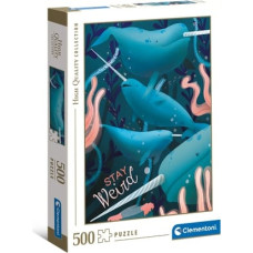 Clementoni Puzzle 500 Fantastic animals Narwale 35099