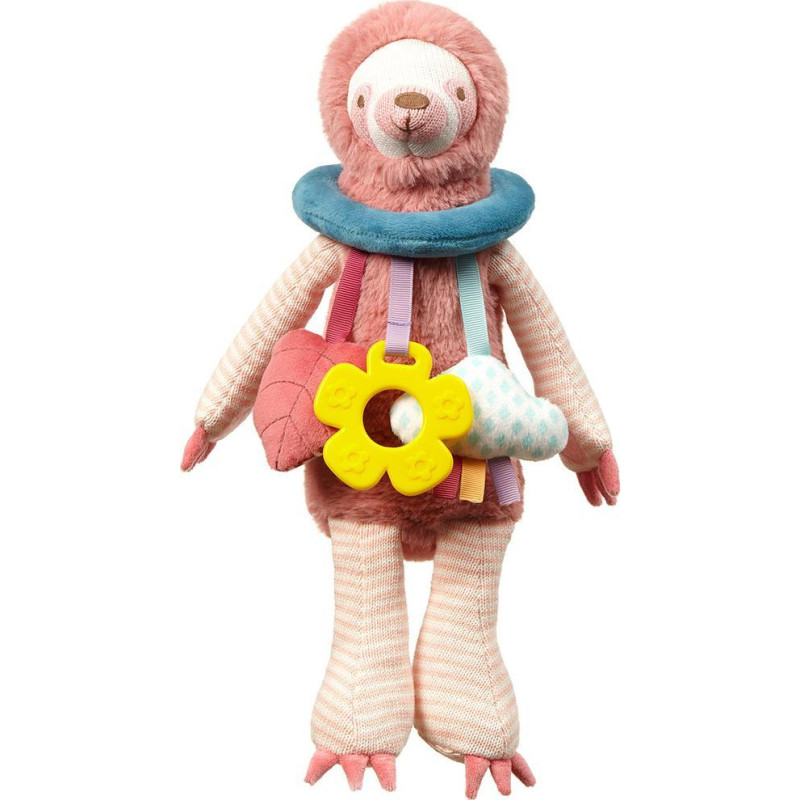 Babyono BABY ONO 1465-ZABAWKA EDUKACYJNA-ZAWIESZ KA DO FOTELIKA SLOTH LENNY