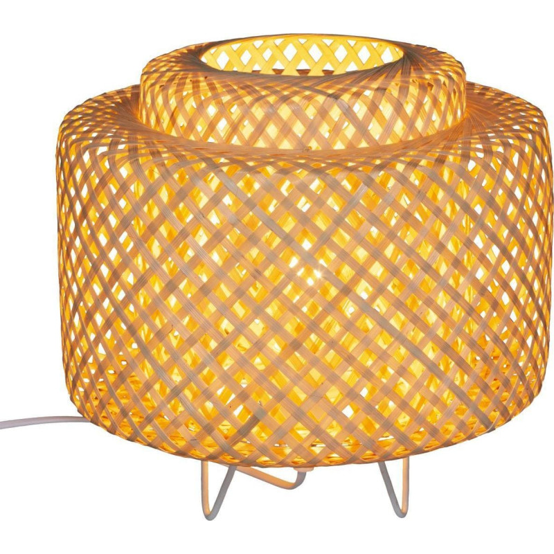 Atmosphera Lampa stołowa Atmosphera Naturalna lampka Bambus biurkowa Nowoczesna Abażur