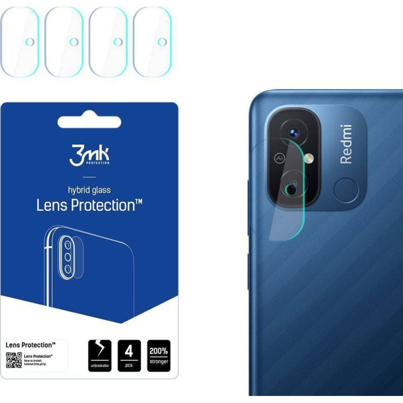 3MK Hybrid Glass Camera / XIAOMI REDMI lens 12C 3mk Flexible Glass Lens