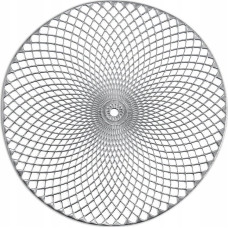 Zeller Podkładka pod talerz MANDALA, Ø 38 cm, kolor srebrny