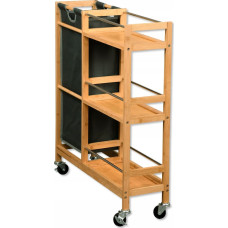 Kesper Regał na k&oacute;łkach, 3 poziomowy, wyciągana torba, Kesper