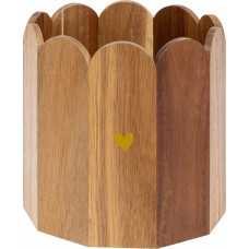 Atmosphera Osłonka na doniczkę z drewna akacji, &Oslash; 18 cm