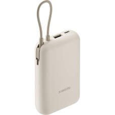 Xiaomi Power Bank (Integrated Cable) | 10000 mAh | USB-A/USB-C/USB-C cable | Tan