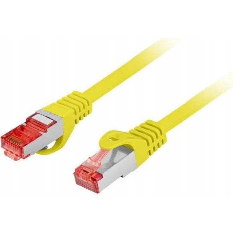 Lanberg PATCHCORD KAT.6 S/FTP LSZH CU 1M Ż&Oacute;ŁTY FLUKE PASSED LANBERG