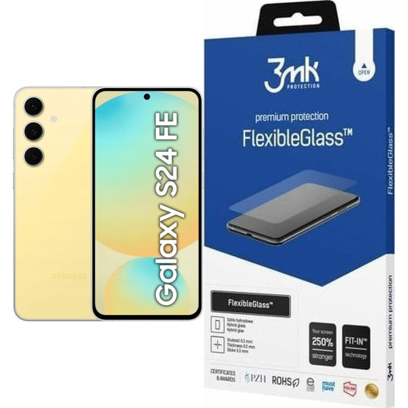 Samsung Smartfon Samsung Galaxy S24 FE 5G 8/256GB Ż&oacute;łty (SM-S721BZYGEUE) + FlexibleGlass