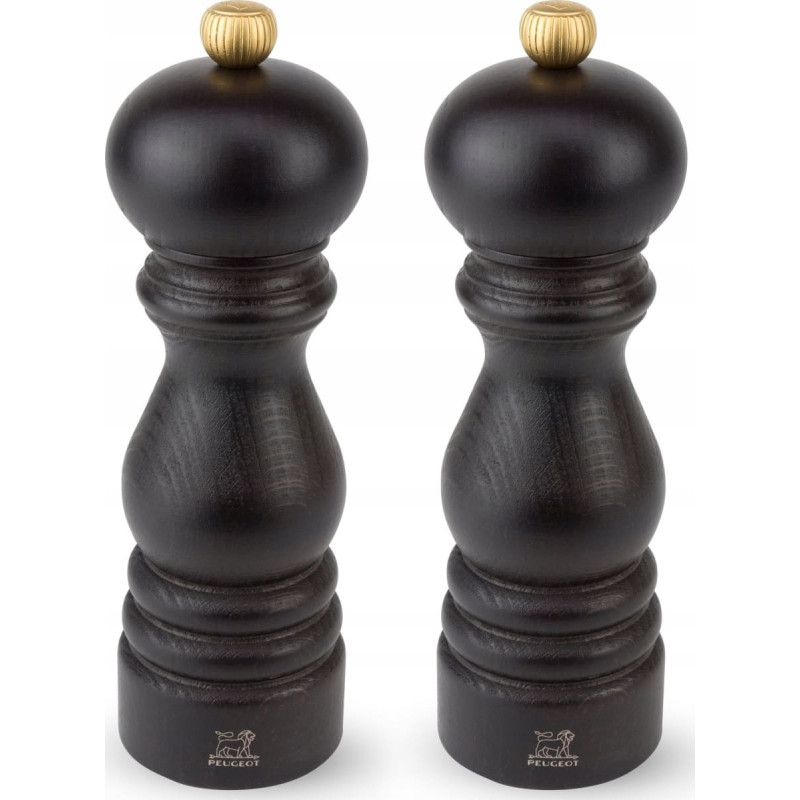 Peugeot PARIS Zestaw młynk&oacute;w do soli i pieprzu 18 cm czeko