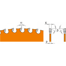 CMT Zāģripa metāla 355x2,2/25,4mm Z72 8°FWF, CMT